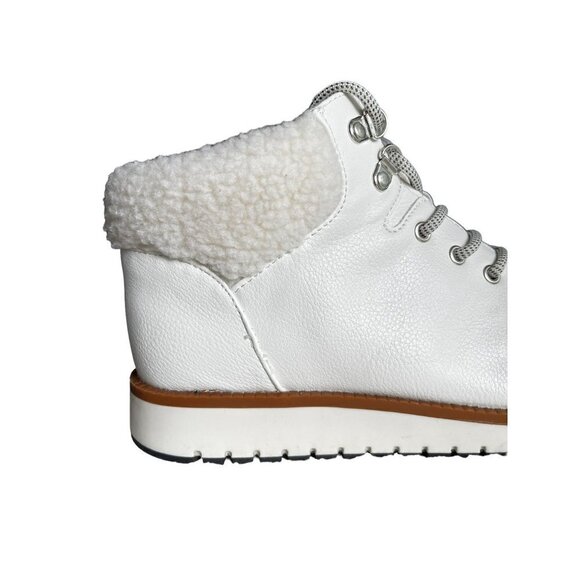 Cliffs by White Mountain Collins White Leather Fur Women's Boots Size 9 M - Picture 4 of 14